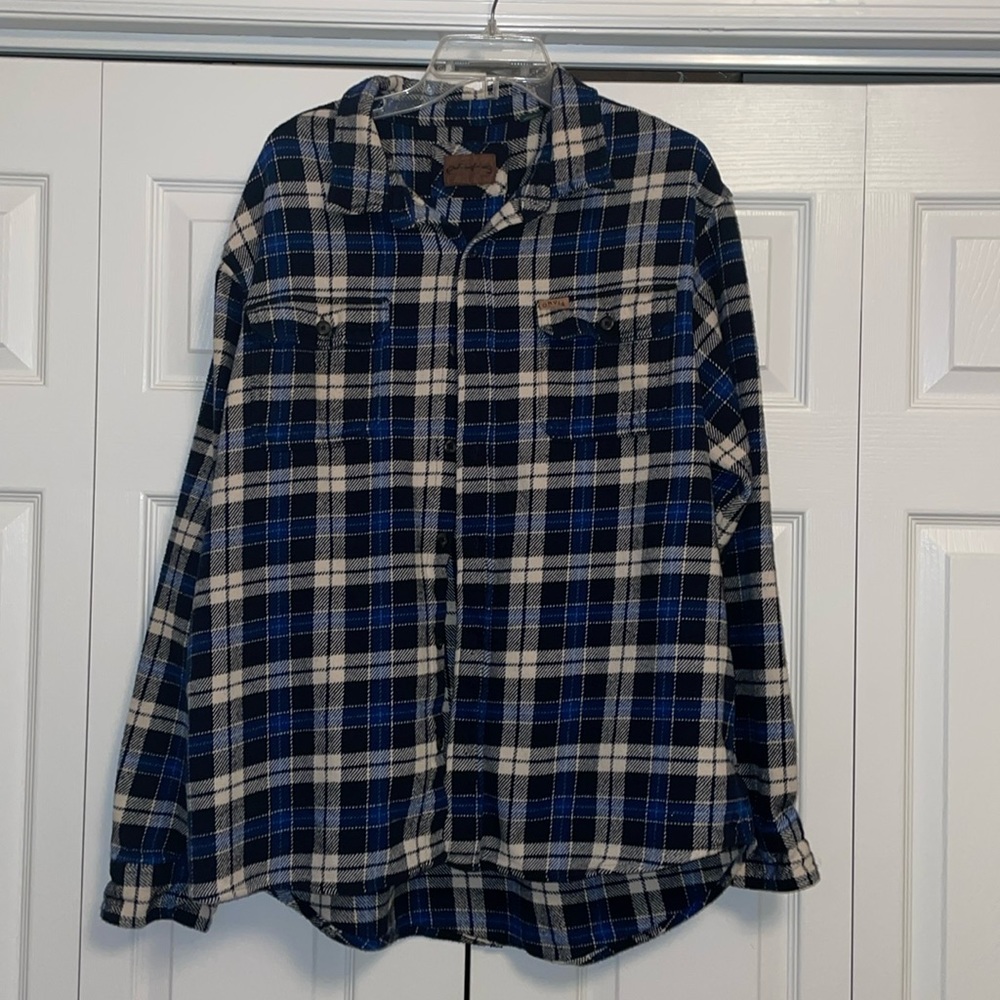 GUC- Orvis Flannel Jacket Shacket Hip Pockets Men’s XXL Heavyweight Thick warm